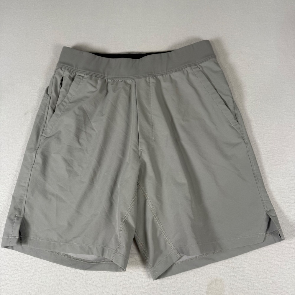 Public Rec Athletic Shorts‎ Mens 28 Grey Polyester Gorpcore Zipper Pocket Active